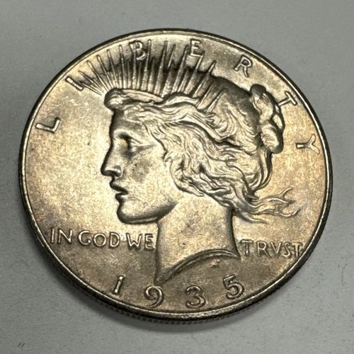 1935 $1 Peace Silver Dollar Uncirculated