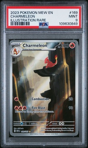 CHARMELEON 169/165 PSA 9 ILLUSTRATION RARE POKEMON 151 CARD ENGLISH