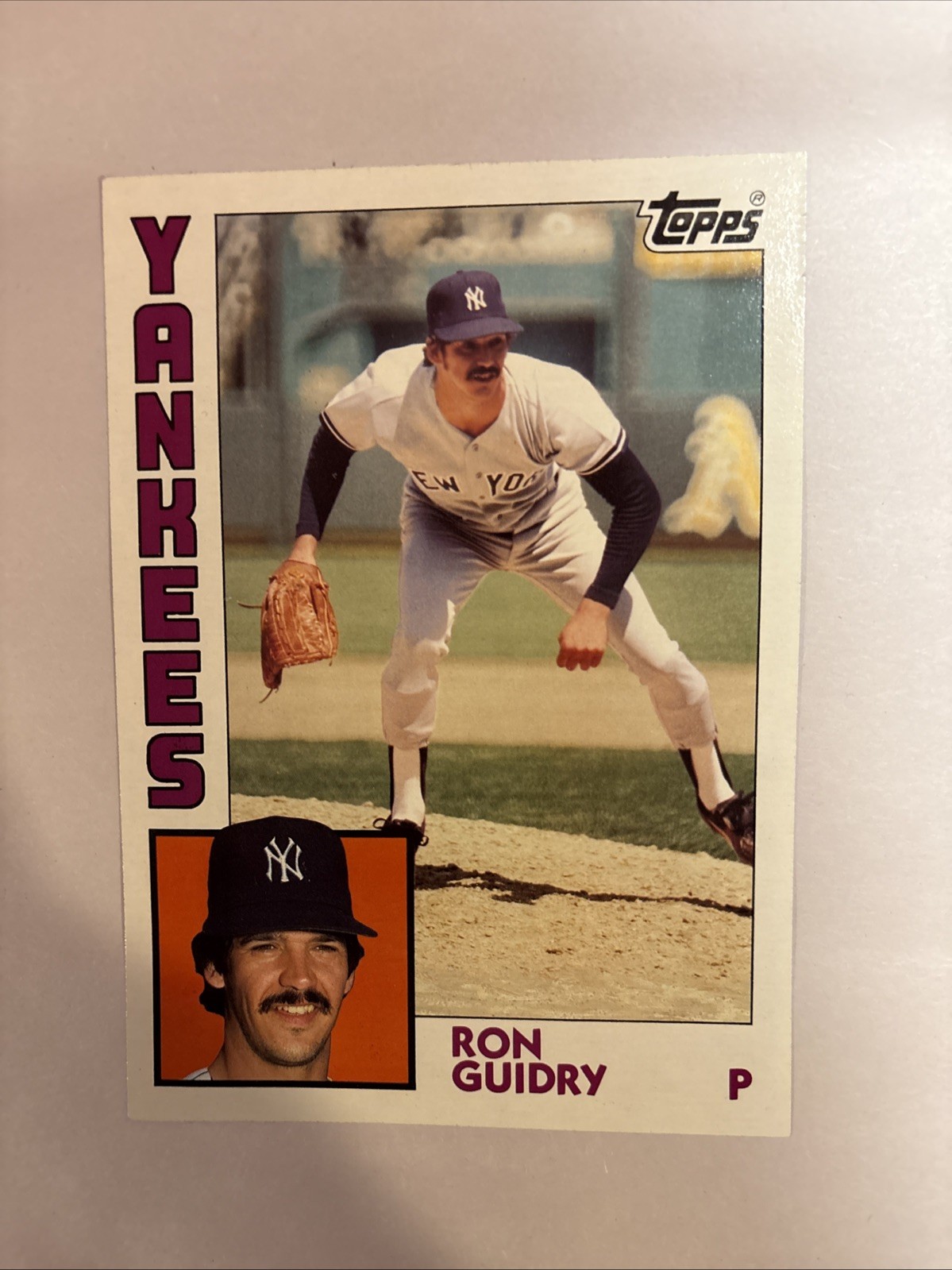 1984 Topps Super Baseball Ron Guidry New York Yankees Card #17