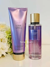 ORIGINAL Victoria's Secret Love Spell Fragrance Mist & Lotion Set FULL SIZE NEW