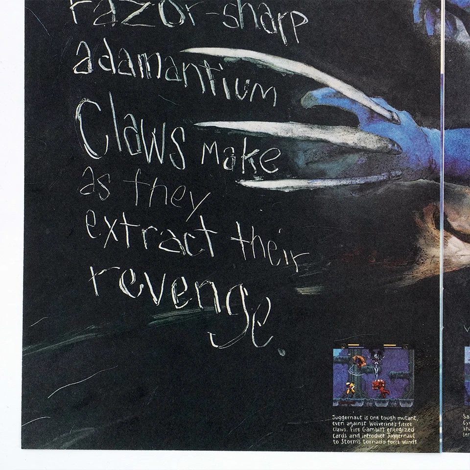 X-Men Sega Genensis 2 Page Print Advertisement Wolverine Cyclops Marvel Gambit - Image 3 of 4