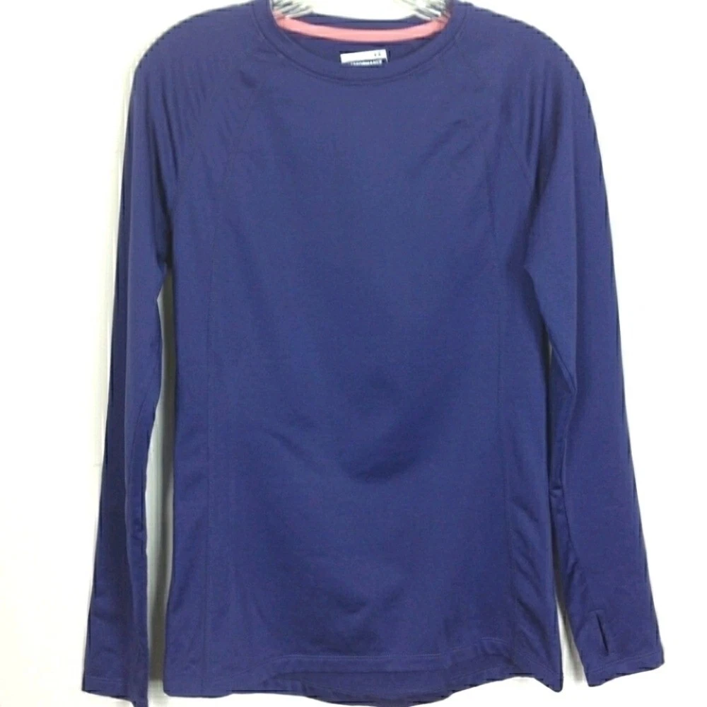 LAYER 8 Performance long sleeve fleece lined base layer Warm top Size Med Blue
