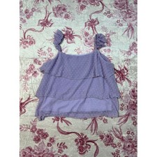 Peach Love California Lilac Ruffle Tiered Camisole / Shirt