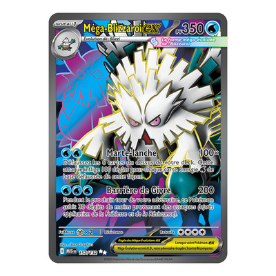 Mega-Blizzaroi EX 157/132   Pokemon Karte ME01 Mega-Evolution ME1 NM TCG Card