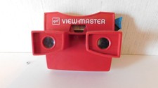 View-Master Viewer Model G Red/White , GAF 1980 WHITE LETTERING