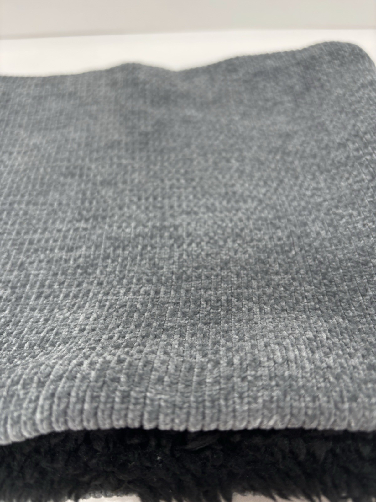 Grey Winter Fleece Neck Warmer Thick Knit Windproof Gaiter for Men / Women - New