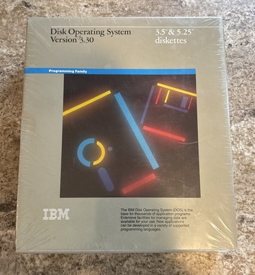 IBM Disk Operating System DOS Version 3.30 1987 3.5'' & 5.25'' Diskettes  Sealed