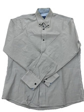 Tommy Hilfiger Men's Light Blue Check Dress Shirt XL Long Sleeve Button-Down
