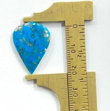 Kingman Turquoise Pear Cabochon Gemstone Natural Kingman Turquoise 9.55 CT G0=10