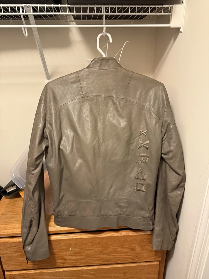 Chaqueta De Colección Diesel Negra Dorada Motocicleta Premium Cuero Oveja Hombre’s Talla L Foto 3 de 3