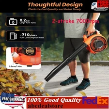 2-Stroke 25.4cc Gas Handheld Lawn Grass Leaf Blower Single Cylinder Air Cooling