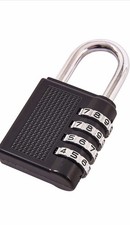 Amtech T1140 4 Digit Combination Padlock Black