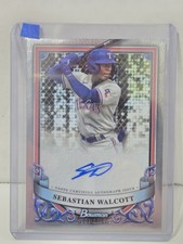 2024 Bowman Sterling - Prospect Autographs Sebastian Walcott #PA-SW
