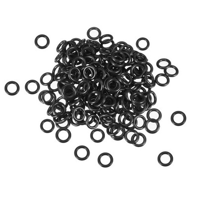 200PCS 6mm x 10mm x 2mm O-Rings Nitrile Rubber Seal Rings Sealing washer