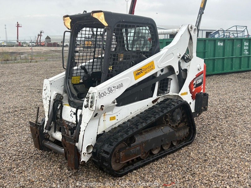 2023 Bobcat T595 Skid Steer Crawler Track Loader Diesel Tractor Aux Hyd bidadoo