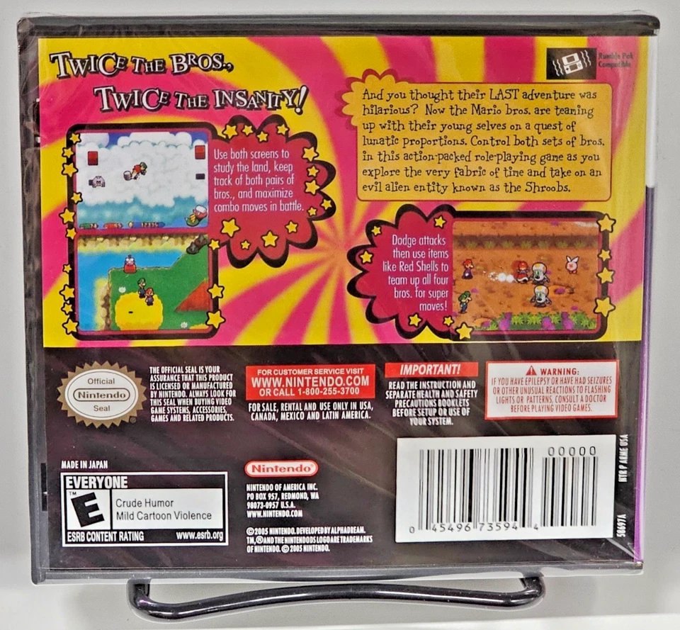 Mario & Luigi: Partners in Time (Nintendo DS, 2005) Sealed - Image 2 of 2