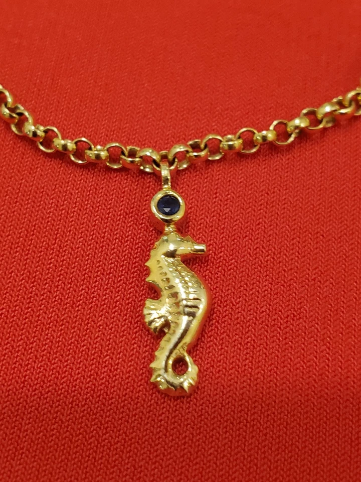 Изысканный 14K золото (585) морской жизни браслет с брелоками - бриллиант рубин сапфир изумруд - Изображение 2 из 4