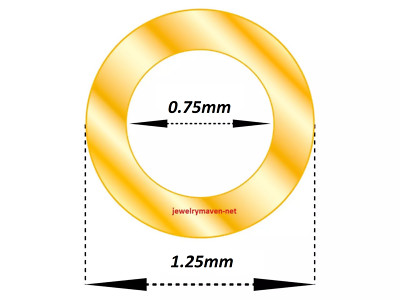 12mm OD 9.25mm ID SOLID 14k Yellow Gold 16ga Gauge OPEN Heavy