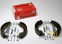 Zimmermann Bremsbacken Ø 203 Mm + ZubehöR Satz Hinten FüR Peugeot 206