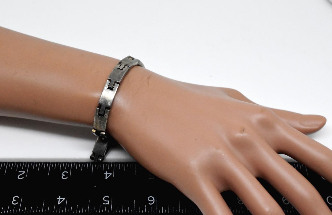 Vintage Mexico Heavy Rectangular Hinged Panel 925… - image 2