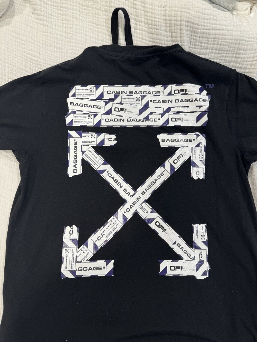 OFF-WHITE CABIN BAGGAGE Tシャツ Off-White c/o Virgil Abloh Cabin Baggage T-shirt in Black