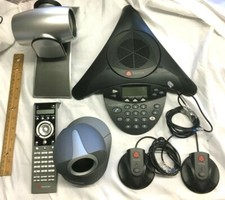Polycom Lot of 6 MPTZ-6, SoundStation 2W, MPTZ-5N, Remote, 2 Microphones Working