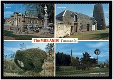 Vintage Postcard RPPC - The Midlands, Launceston, Tasmania
