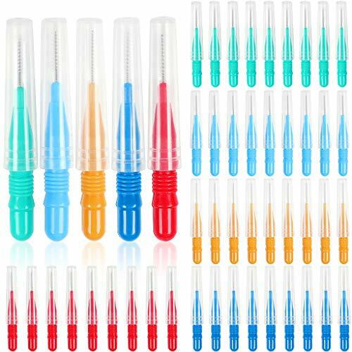 50 Pieces Braces Brush for Cleaner Interdental Brush Toothpick Dental Tooth Flo
