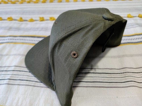 Adidas Originals Ripstop Hat Cap Trefoil Plus Snapback Trend Olive Green OSFM - Picture 4 of 9