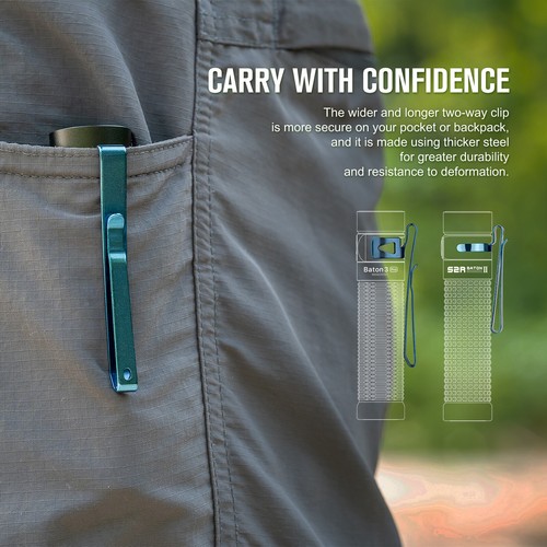 Linterna recargable Olight Baton 3 Pro USB 1500 lúmenes (sin sensor de distancia) - Imagen 5 de 18
