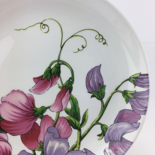 PORTMEIRION Eden Flowers SALAD PLATE Sweet Pea Design 9” HTF Discontinued - Picture 6 of 6