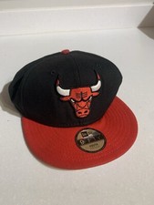 Chicago Bulls Youth Snapback Hat 2-Tone Logo Block 13724