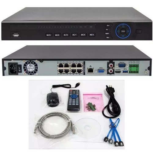 Grabadora de video en red Dahua NVR 8CH NVR4208-8P-4KS2/L 8PoE 4K H.265 Lite sin disco duro - Imagen 2 de 3