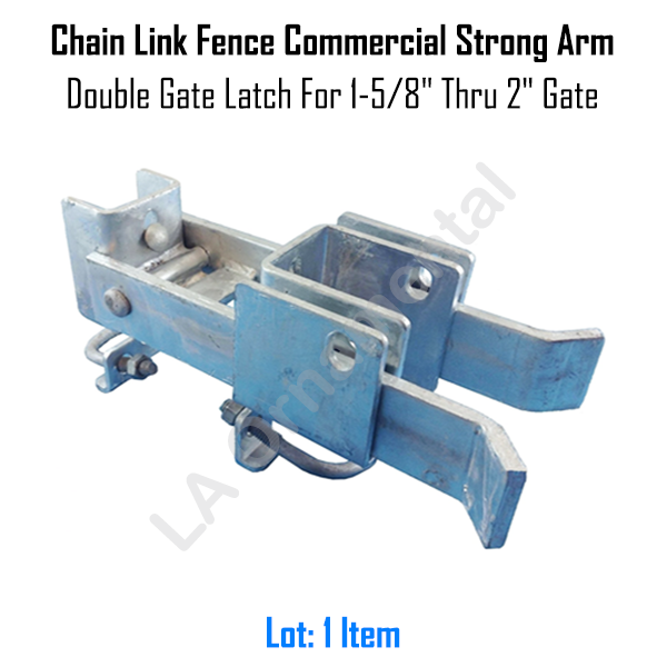 Chain Link Fence Commercial Strong Arm Double Gate Latch For 15/8