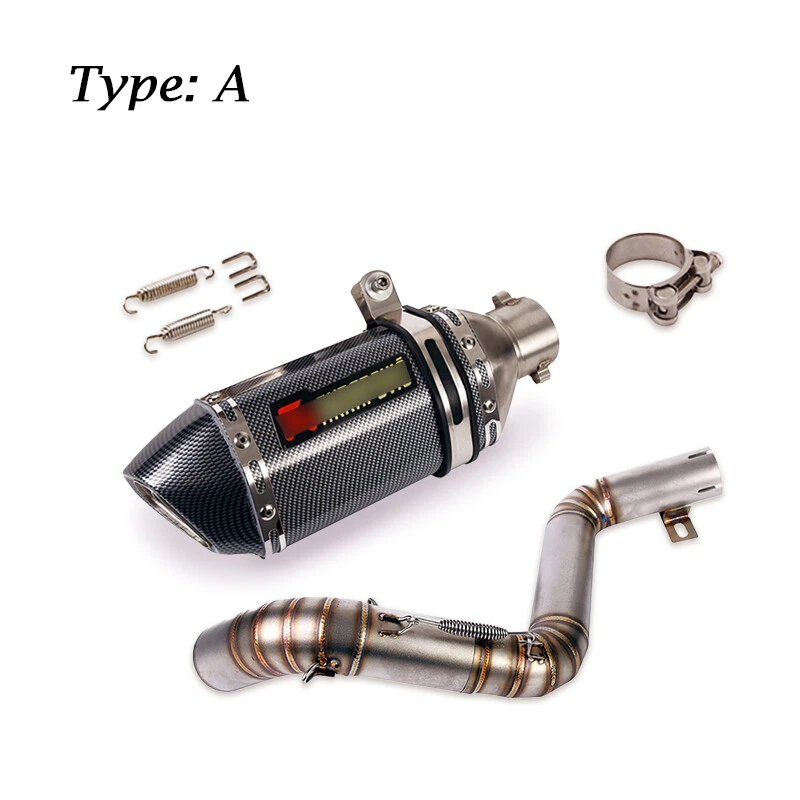 Silenciador de escape de motocicleta tubo médio deslizante modificado para DUKE 390 200 2012-2016 - Imagem 3 de 4