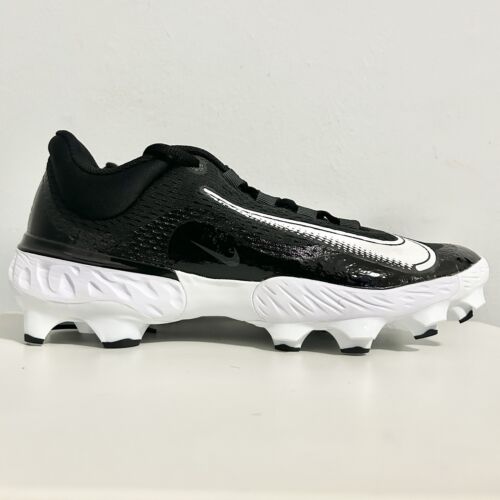 Nike Alpha Huarache Elite 4 Low MCS “Black White” Mens Size 9-12 Baseball Cleat - Picture 2 of 10