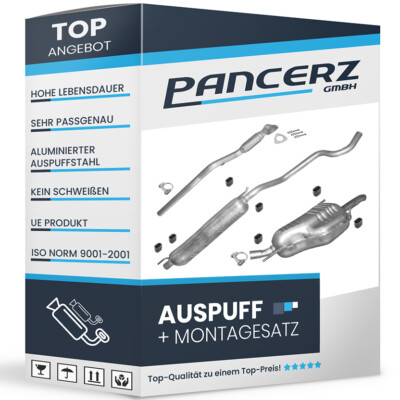 Auspuffanlage für Opel Zafira A 1.8 125PS 10.2003-2005
