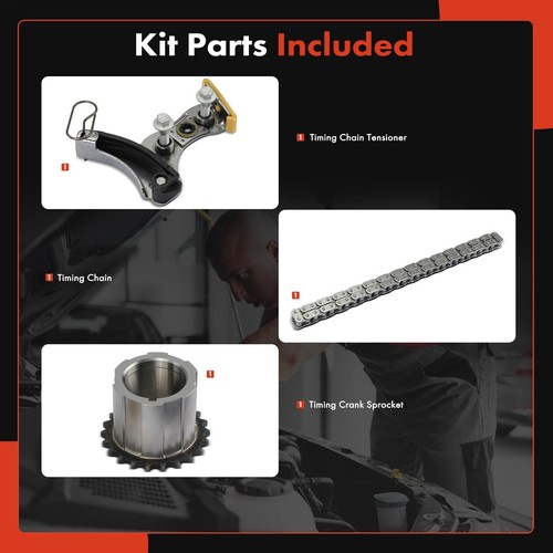 3x Engine Timing Chain Kit for Chevy Silverado 1500 GMC Yukon Cadillac Escalade - Picture 2 of 8