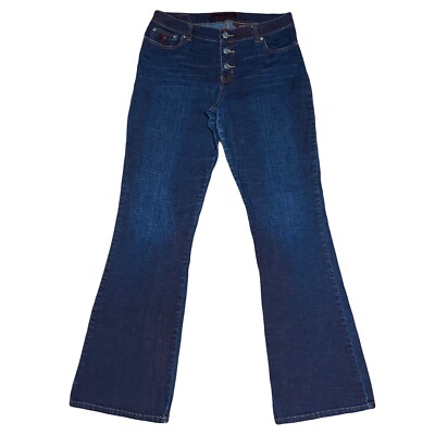 Vintage Y2K Bongo Flare Wide Leg Jeans Sz 13 29x32 Mid Rise Bareback Let Me B