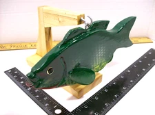 Spearing Decoy 9" Perch Lure & Display Stand - Handcrafted in Wi., U.S.A. - WRS
