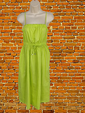 NEXT SIZE UK 8 LIME GREEN CASUAL LONG DETACHABLE STRAP MIDI BEACH SUMMER DRESS