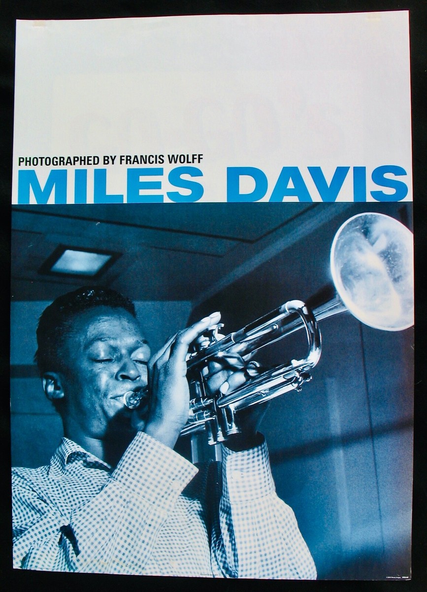 MILES DAVIS ポスターヴィンテージ MILES DAVIS~Rare 24 x 33 Promotional Poster~Jazz Legend