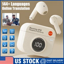 2025 Translator Earbuds 144 Languages Real Time AI Online Translation Earphones