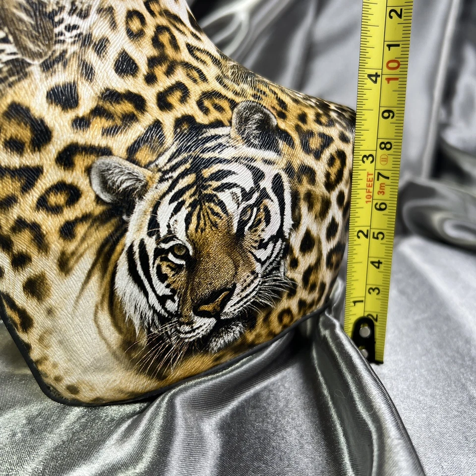 Bumper Boutique Booties Sz 9 Cat Tiger Print Ankle Boots Platform High Heel Club - Image 4 of 4