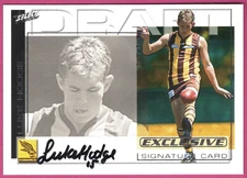 2002 AFL EXCLUSIVE [DRAFT PICK SIGNATURE] CARD - DS1 Luke HODGE (HAWTHORN)