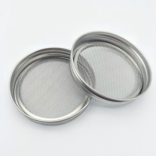 2 Pcs Food Grade Sprout Lid Canning Jar Lids Wide Mouth Sprouting Strainer - 第 5/12 張圖片