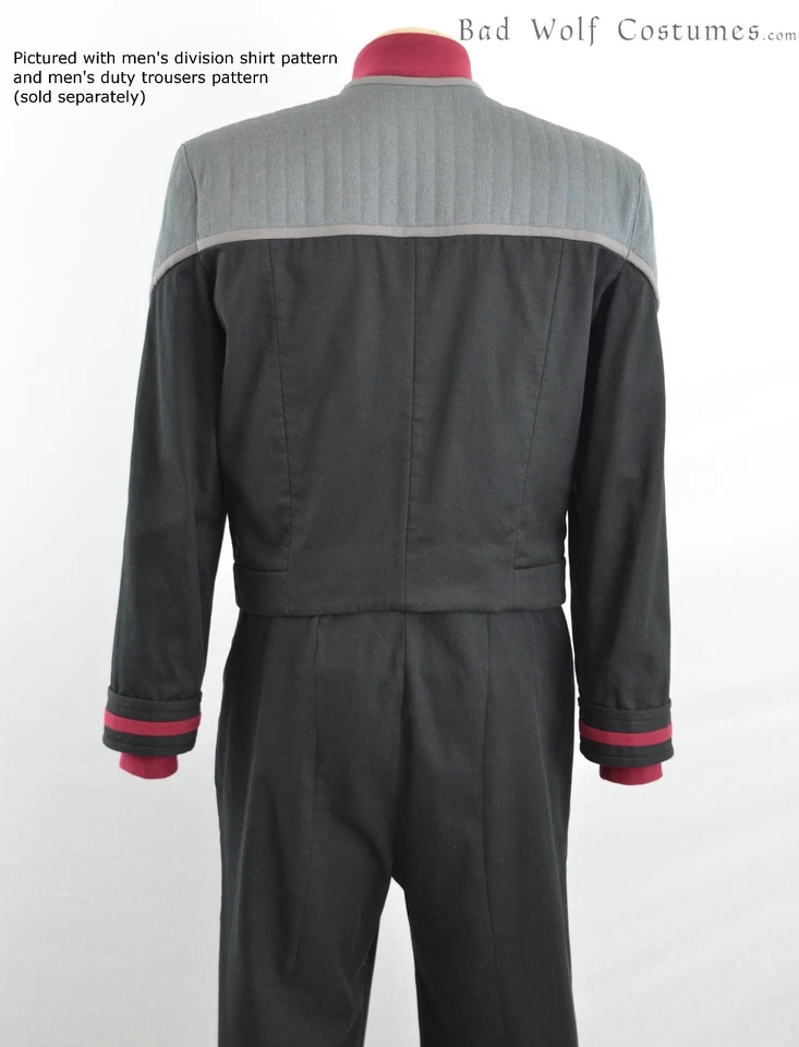Star Trek Sewing Pattern - Starfleet uniform jacket - DS9, Nemesis (men's) - Image 4 of 4
