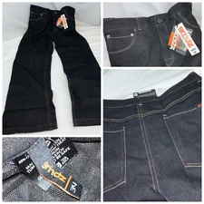 Grindz Slim Fit Padded Jeans 34x32 Dark Cotton Poly Bootcut NWT YGI C1-403