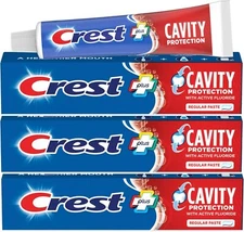 3Pack Crest Cavity Protection Toothpaste 8.2oz Regular