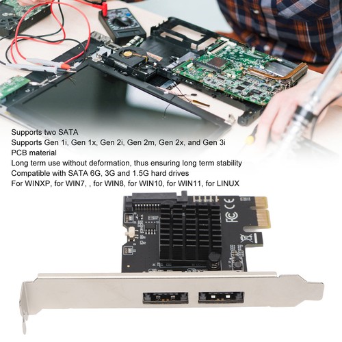 PCIE do zasilania karty rozszerzeń ESATA 2 porty 6,0 Gbps obsługa wtyczki hot swap i SLS - Zdjęcie 6 z 22